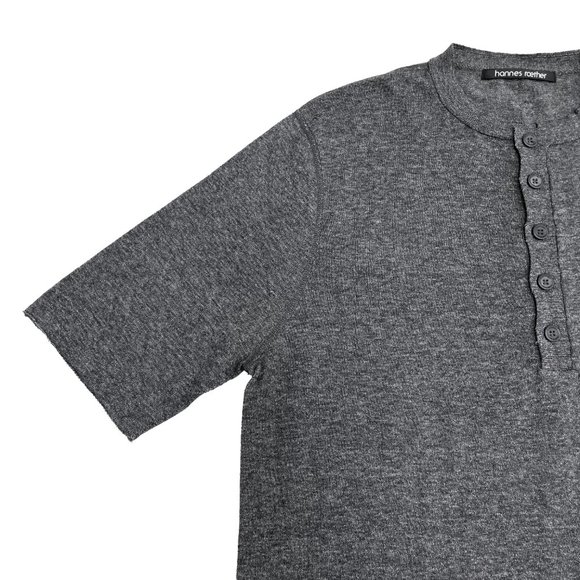 Hannes Roether Juris Henley Tee - Dark Gray | XL - Picture 3 of 10